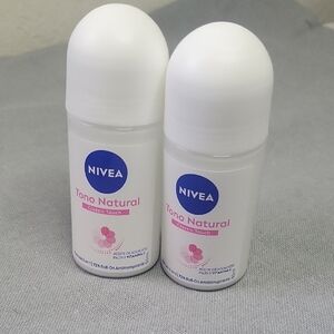 Nivea Tono Natural Roll-On Deodorant Set Of 2 New